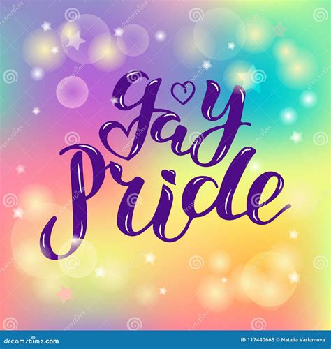 Hand Written Lettering Gay Pride Stock Illustration Illustration Of Festival Bisexual