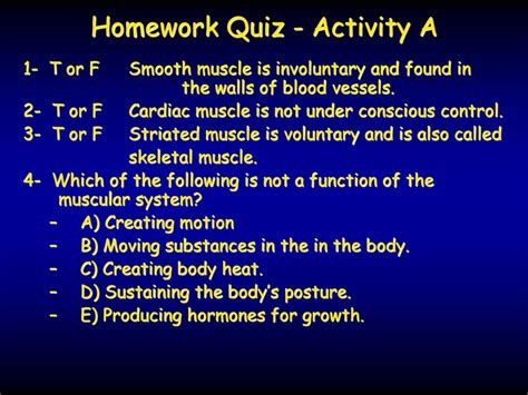 Human Muscular System Svhs Adv Biology Unit 6 Ppt Download