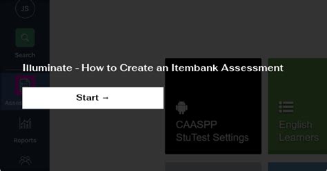 Illuminate Itembank Assessment Id