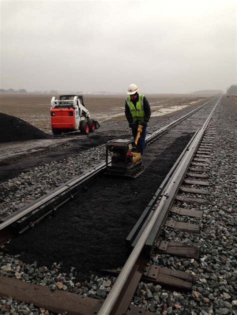 Railroad Crossing Repair Using UPM Pavement Repair Material UNIQUE