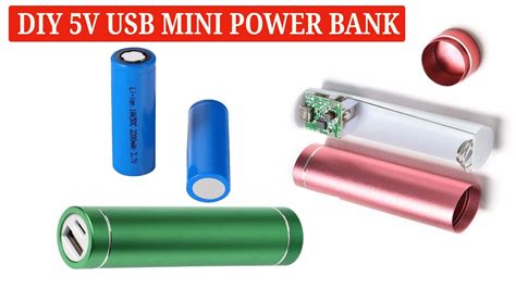 Diy Mini V Usb Aluminium Body Power Bank Case For Battery Youtube