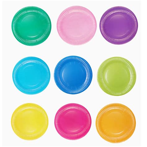 SET DE VAISSELLE JETABLE I Plates 10pcs Assiettes En Papier Jetables