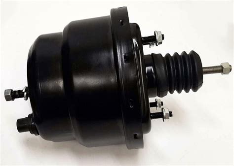 7 Dual Diaphragm Black Street Rod Power Brake Booster Universal Ford Chevy New Ebay