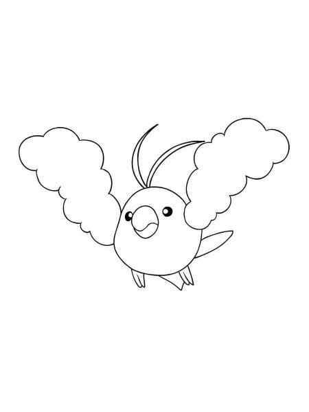 Swablu Pokemon Coloring Pages