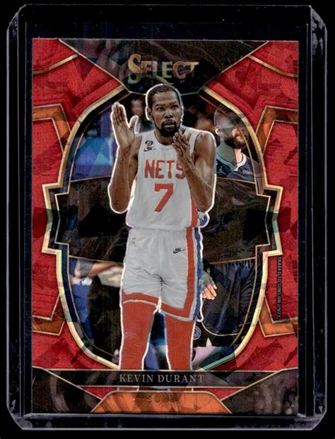 Panini Select Kevin Durant Red Cracked Ice Prizm Concourse