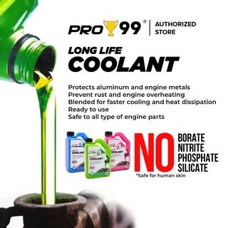 Pro 99 Ready To Use Long Life Coolant Green Pink Blue Shopee Philippines