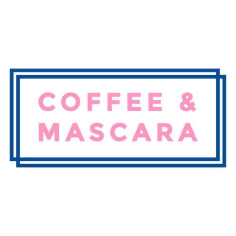 Kaffee Und Mascara Abzeichen PNG Und SVG Design Für T Shirts