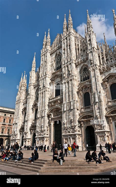 Duomo Di Milano Milan Cathedral Milan Lombardy Italy Europe Stock