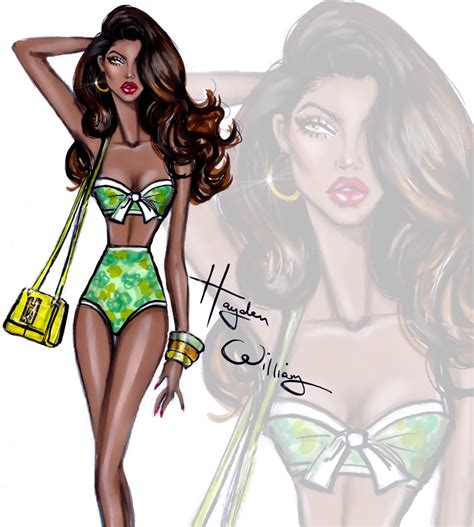 Hayden Williams Fashion Illustrations Tropical Treasure By Hayden Williams