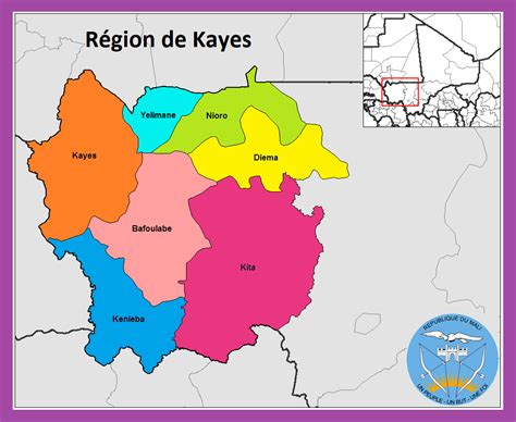 Carte De La R Gion De Kayes