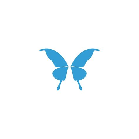 Schmetterling Symbol Logo Design Konzept Vorlage Illustration Premium