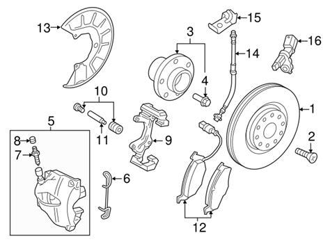 2006-2020 Audi Rotor 5Q0-615-301-F | Genuine Audi Parts