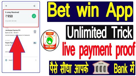 Bet Win App Unlimited Wining Trick Betwin App Live Payment Proof