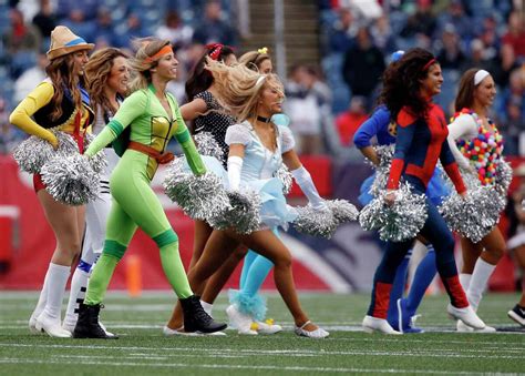 NFL cheerleaders don their best Halloween costumes