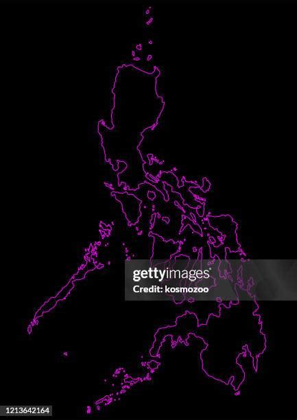 Philippine Map Black Background