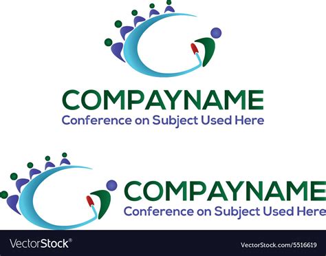 Conference logo Royalty Free Vector Image - VectorStock