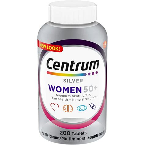 Centrum Silver Women 50 200 Tabletas Vitaminas Para Mujeres Mayores