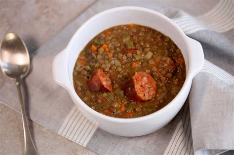 Chorizo And Lentil Stew Authentic Spanish Stew Recipe Basco