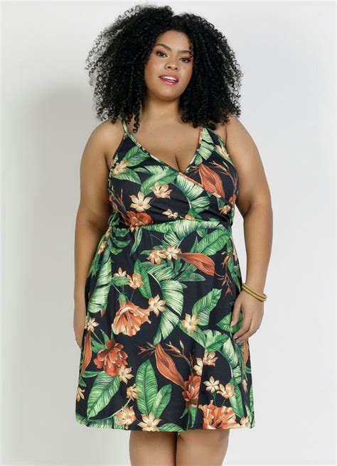 Vestido Floral Plus Size Marguerite