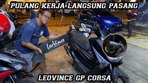 Nmax Pasang Knalpot Leovince Gp Corsa Checksound Leovince Gp Corsa