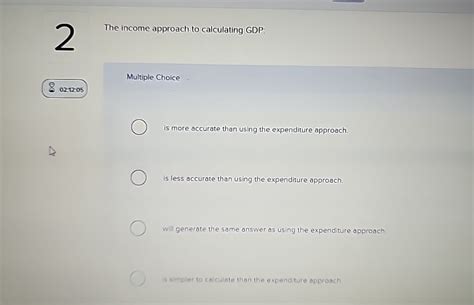 Solved The Income Approach To Calculating GDP Multiple Chegg