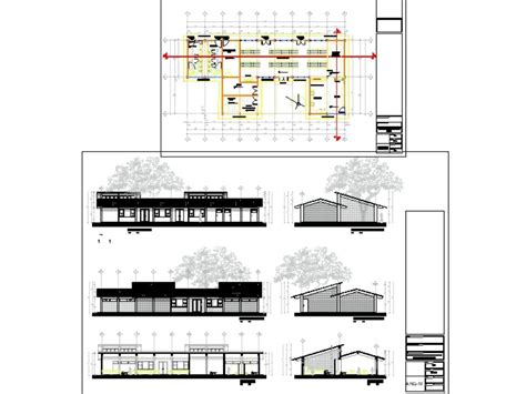 Escuela Primaria En Autocad Librer A Cad