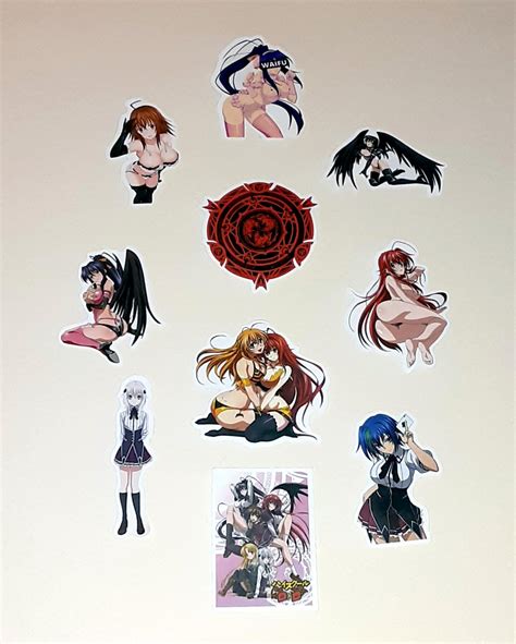 Anime Hentai Waifu Sexy Character Stickers III Set Of 10