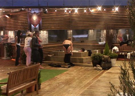 Celebrity Big Brother Denise Welch Goes Topless With Frankie Cocozza In The Hot Tub We