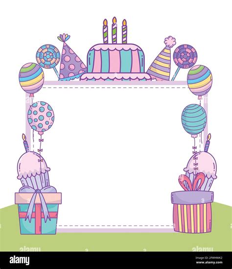 Happy Birthday Placard Stock Vector Image And Art Alamy