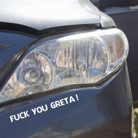 ᐉ Samolepka Fuck you GRETA Expres výroba E cut cz