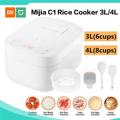 Xiaomi Mijia C1 Rice Cooker 3L 4L Automatic Cooking 24 Modes Customized ...