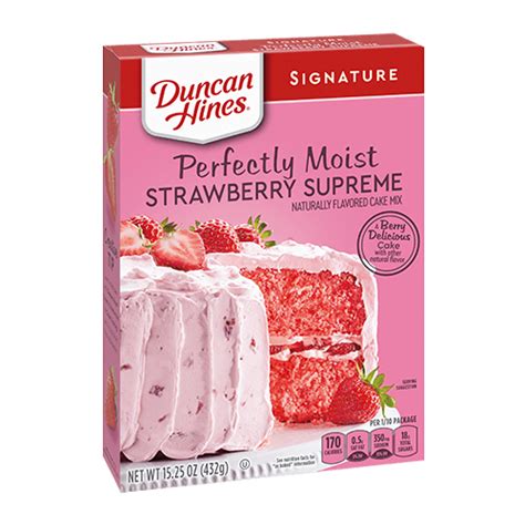 Duncan Hines Signature Perfectly Moist Strawberry Supreme Naturally ...