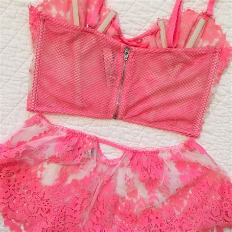 Victoria S Secret Intimates Sleepwear Set Victorias Secret Dream Angels Floral Lingerie