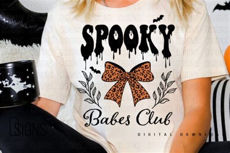 Halloween Spooky Babes Club Sublimation Graphic By Dsigns Creative