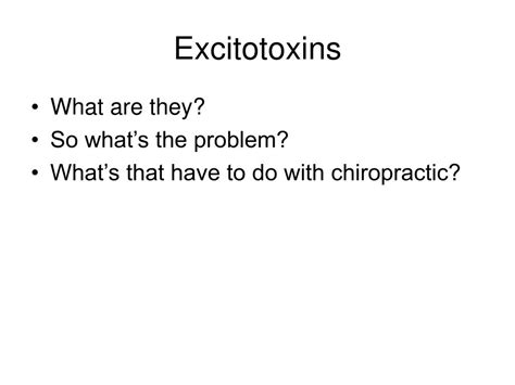 Ppt Excitotoxins Powerpoint Presentation Free Download Id6108791