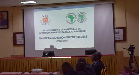 Burundi le gouvernement et la Banque africaine de développement