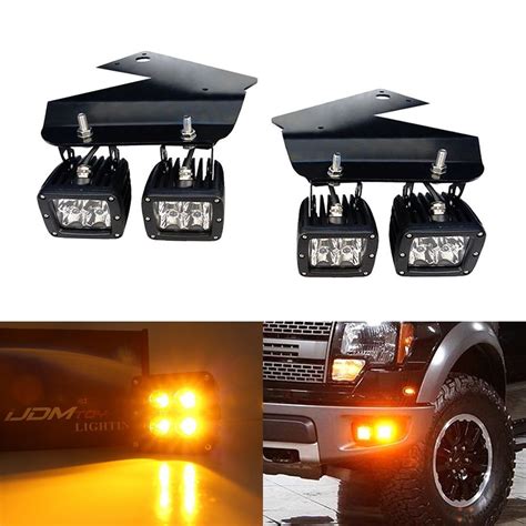 Ijdmtoy Led Pod Light Fog Lamp Kit Compatible With Ford Svt