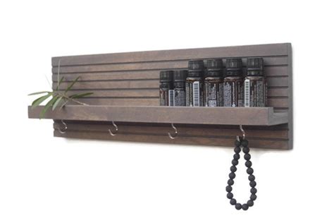 Shelf With Hooks Floating Shelf Keyholder With Shelf - Etsy