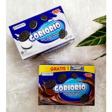 Jual Goriorio Biskuit Sandwich Rasa Vanilla Dan Cokelat 23gr X 10pcs