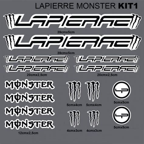 Frame Sticker For LAPIERRE Monster Road Bike MTB Bicycle Cycling Vinyl