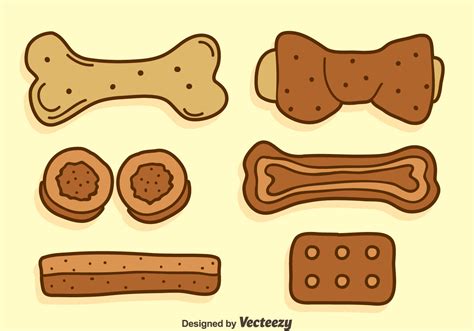 Hand Drawn Dog Biscuit Vectors 154997 Vector Art At Vecteezy