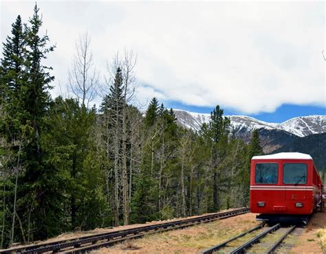 Driving Up Pikes Peak vs. the Cog Railway - Trailing Away