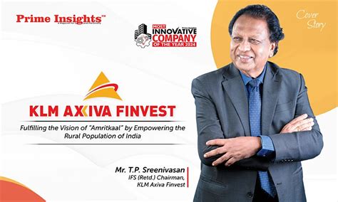 Klm Axiva Finvest Fulfilling The Vision Of Amritkaal