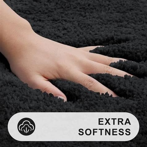 Smiry Tapis De Toilette En Forme De U Extra Doux En Microfibre