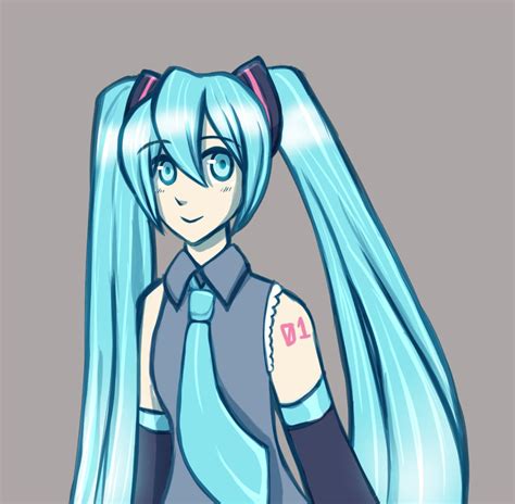 Tried Drawing Miku From Memory By Cyberfell On Deviantart