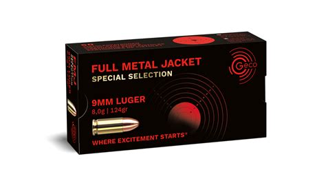 Cartuchos Geco Special Selection 9mm Luger 124 Gr FMJ