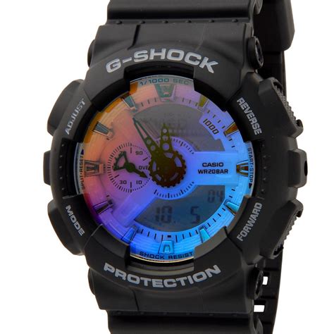 CASIO カシオ G SHOCK Gショック GA 110SR 1A レインボー ラウンド 腕時計 メンズ CSGA110SR1A s