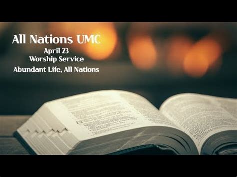 All Nations UMC English Ministry Sunday Worship April 23 YouTube