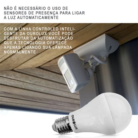 Lâmpada Led Inteligente Sensor Presença 9W Bivolt E27 6500K em Promoção