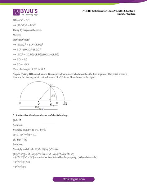 Ncert Solutions For Class Maths Chapter Number Systems